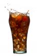 splashing cola drink