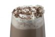 delicious glass of chocolate milk drink