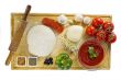 pizza ingredients top view