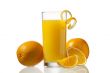 orange juice and peeling with orange fruits