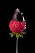 strawberry dipped in chocolate fondue