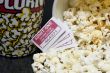  macro movie pop corn with several tickets