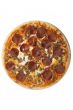 top view of pepperoni pizza