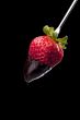 strawberry with chocolate dip