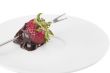 strawberry on fondue stick with coated chocolate