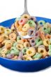 spoon with colorful cereal