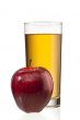 apple beside apple juice glass