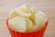 bowl of salted chips