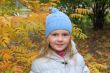 Beautiful girl with blond hair and blue eyes