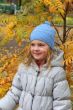 Beautiful girl with blond hair and blue eyes