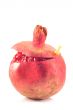 Red pomegranate on a white background