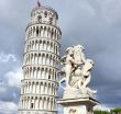 Pisa Tower supported by a back foot