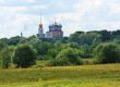 Rural landscape with church