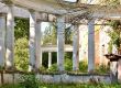 Colonnade of the old abandoned estate near Moscow