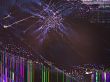 crack glass with abstract