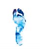blue footprint
