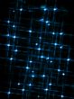 blur view of blue neon lights