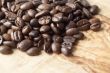 scattered coffee beans