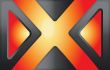 black triangles and orange cross