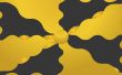 yellow wave abstract