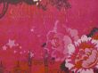 red floral background