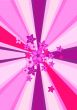 digital image of a wallpaper with pink flowers