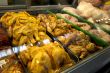 chicken in display cabinet