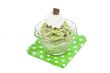 mint ice cream with cream and chocolates
