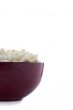 red bowl of popcorn