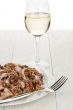 octopus risotto with wine  