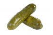 two fresh pickles