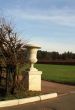 Decorative vase in park