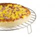 pizza on round rack