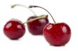 three yummy cherries