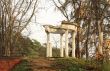 Antique arbor in the evening light