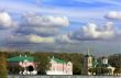 Kuskovo estate. View of the ducal palace and the palace church w
