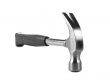 steel hammer with black handle