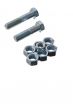 screws and bolts arranged on white