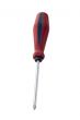 close up of a red screw driver