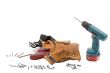 view of a tool belt and driller