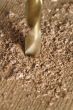 drilling a hole  piece of wood plank