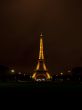 illuminated eiffel tower
