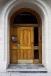 image of a closed door