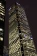 low angle shot of illuminated office building at night