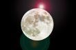 full moon with shining star