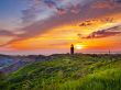 sunset at a lighthouse