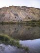 reflection of mountain on lake