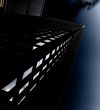 low angle shot of commercial building at night