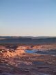 majestic image of mountain range and water stream at lake mead