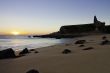 Colorful sunset at Lanzada Beach, Spain